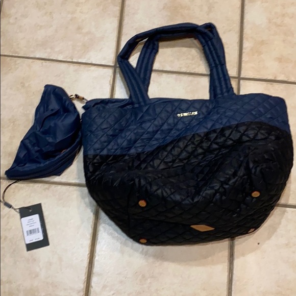 MZ WALLACE METRO TOTE π Black Navy Medium sizeπ - Picture 8 of 8